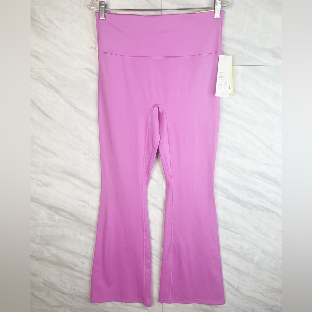 All in motion Pink Brushed Sculpt Ultra High Rise Flared Leggings Large